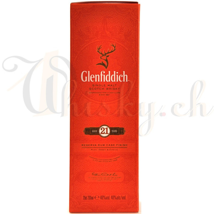 Glenfiddich 21 Years Old RESERVA RUM CASK FINISH 20cl