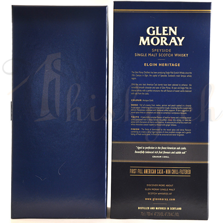 Glen Moray 18 Years Old